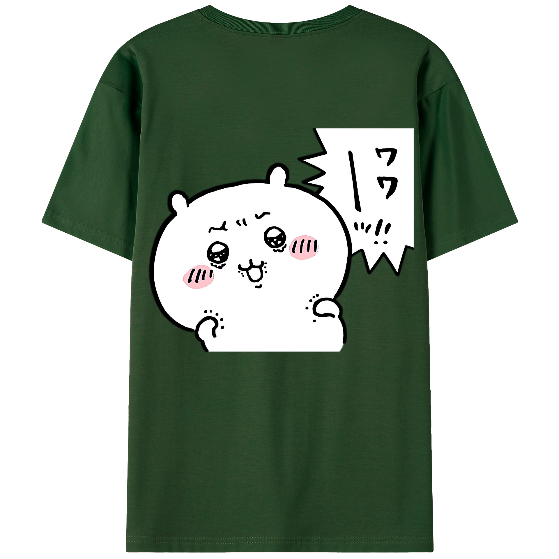 （画像用） ちいかわ ちいかわ Chii-kawa chiikawa 綿100％半袖Tシャツ（背面プリント）
